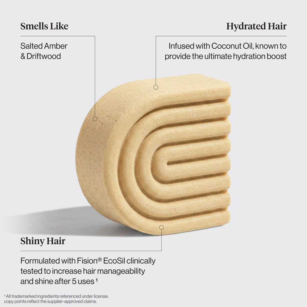 Coconut Oil Shampoo & Conditioner Bar Combo for Dry Damaged Hair