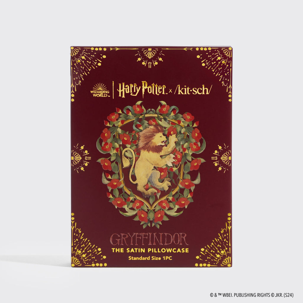 Kitsch x Harry Potter Satin Pillowcase in Gryffindor 2 Pack